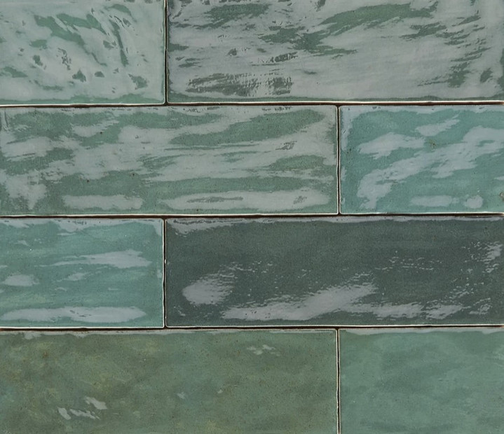 Trinity Green Gloss 2.6"x7.9" Ceramic Wall Tile
