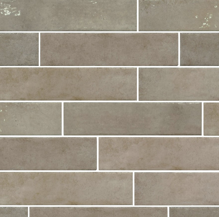 Memory Sand Brown 2 1/2" x10” Gloss Porcelain Tiles