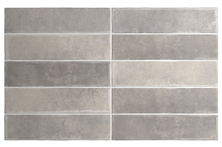 Argile 2.5" x 10" Porcelain Tile - Concrete