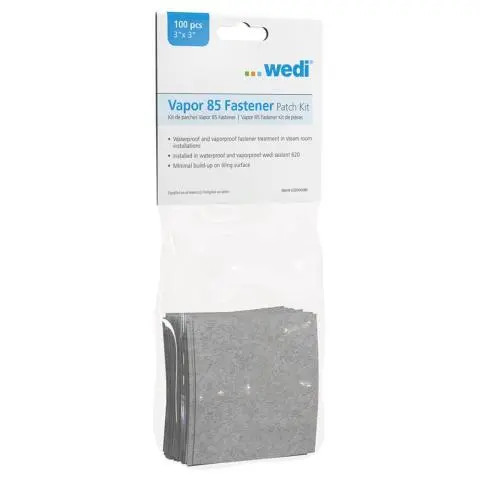 Wedi Vapor 85 Fastener Patch Kit is used to waterproof and vaporproof fastener points in steam shower installations.