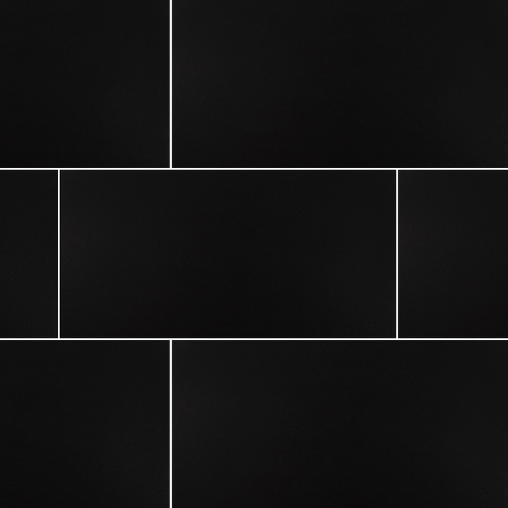 B&W Black Matte 12x24