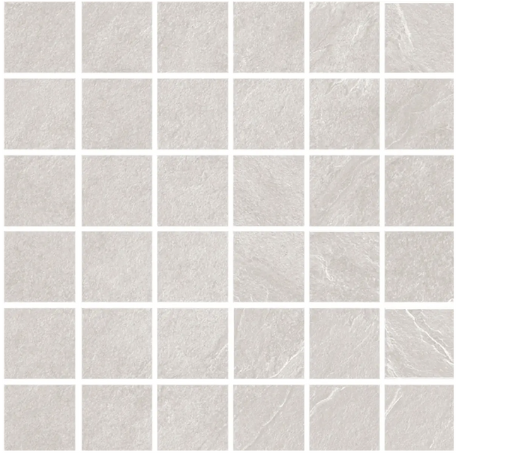 Ardesia Bianco 2.25"x 2.25" Mosaics 12"x12" sheets