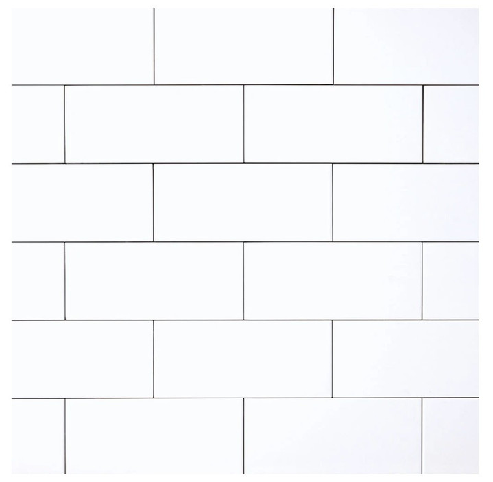 Ice White Matte 4.25x10 Ceramic Wall Tile
