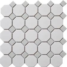 Alameda White Octagon w/Grey dot $12.99 Sq. Ft. (59 Sq. Ft. Left)