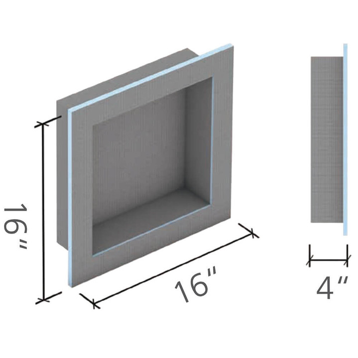 Wedi Shower Niches - 16" x 16" US3000005 Wedi Niche