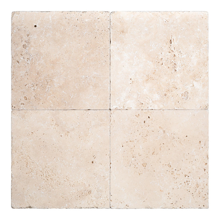 Ivory Premium Travertine 6×6 Tumbled