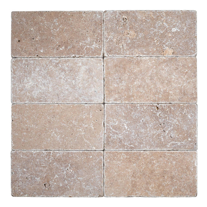 Noce Premium Travertine 3×6 Tumbled