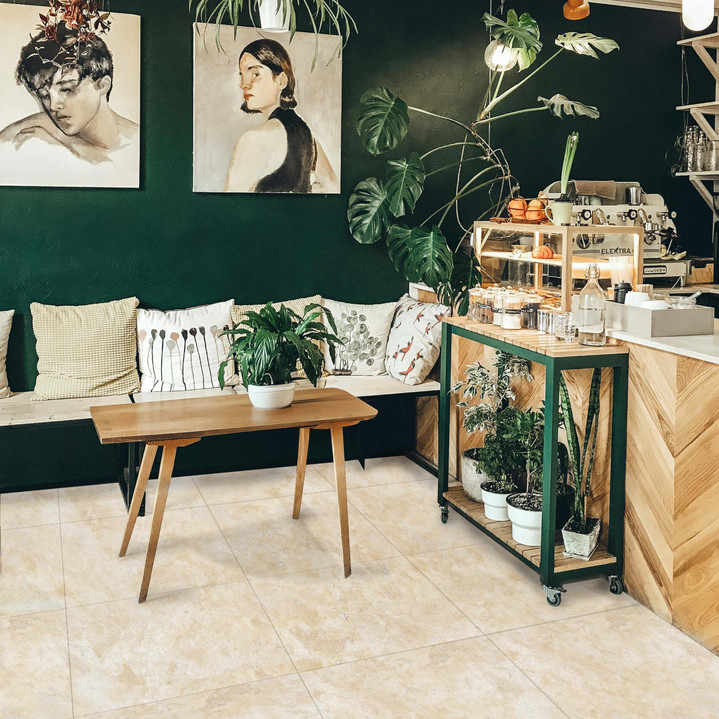 Walnut Travertine 18x18 Filled/ Honed