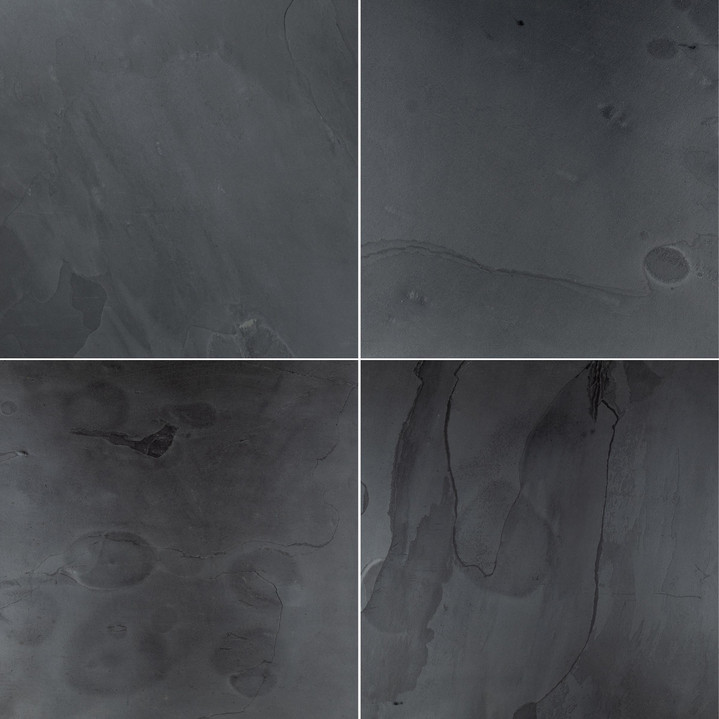 Indian Black Slate 24×24 Gauged