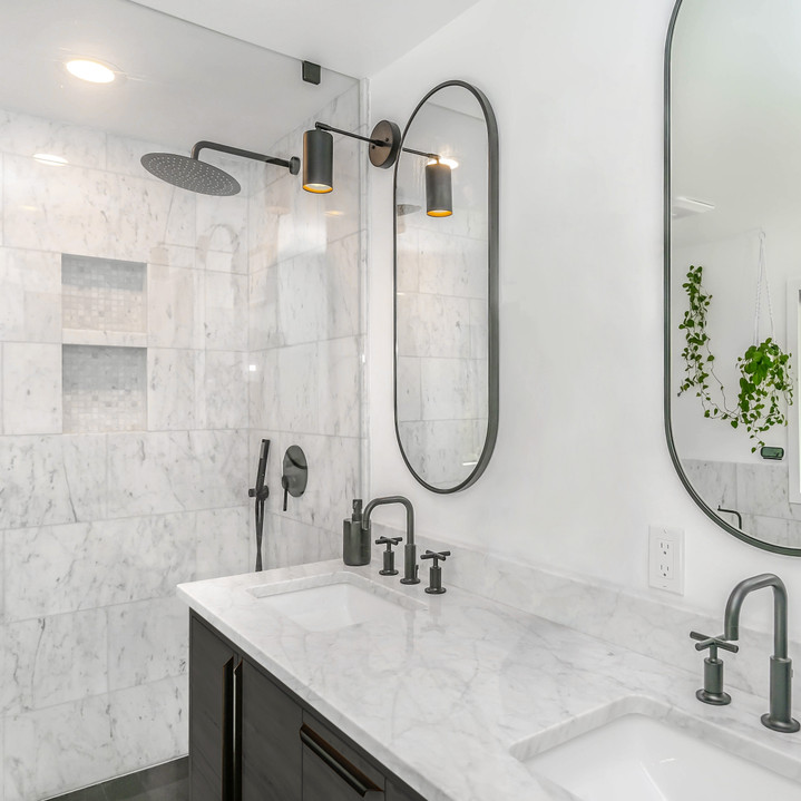 White Carrara Marble 12×24 Honed