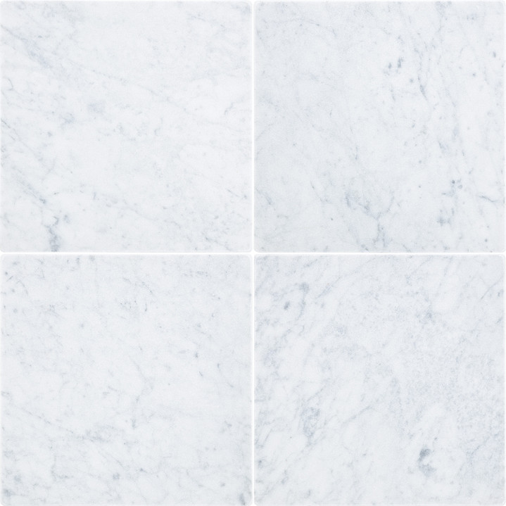 Italian White Carrara Marble 12x12 Tumbled