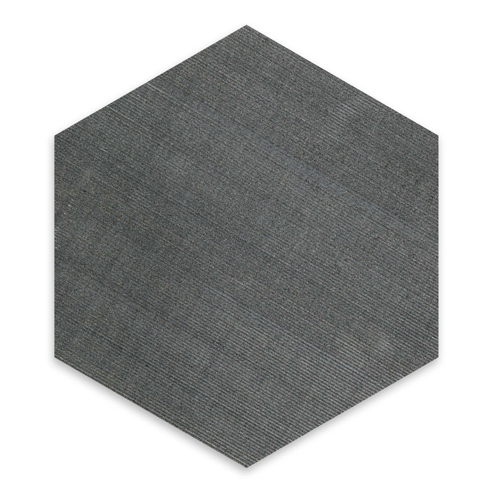 Basalt Black Basalt 10″ Hexagon Flow