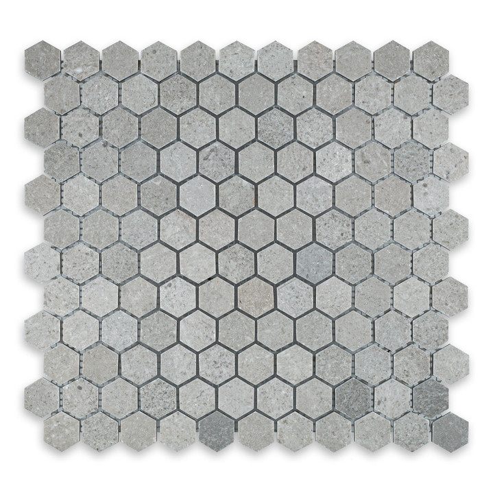 Spanish Grey Marble Hexagon 1″
Polished