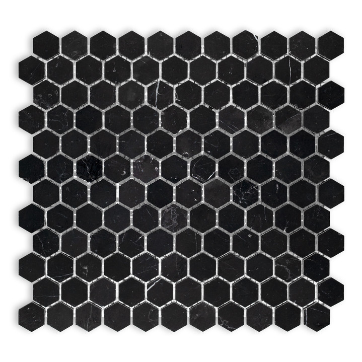 Negro Marquina Marble Hexagon 1″
Honed/ Polished