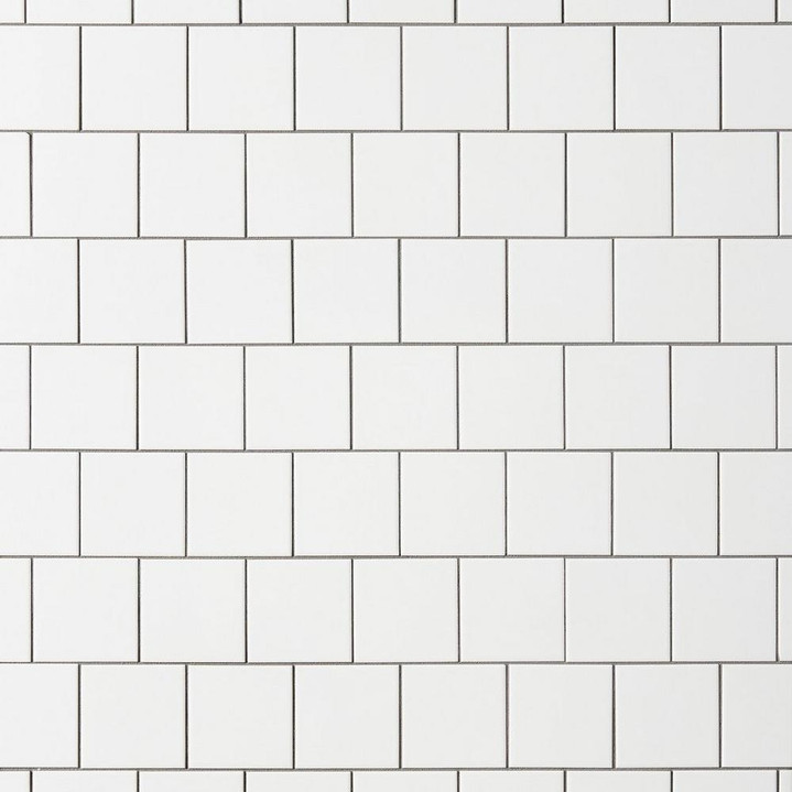 Ice White Matte 4.25"x4.25" Ceramic Wall Tile