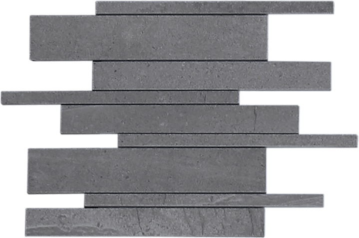 Burlington Dark Gray Strip Mosaic Porcelain Tile