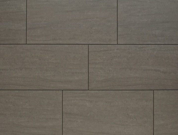 Alpi Porcelain Tile Collection: Grigio 12x24, 2x2 Square Mosaic, 3x24 Bullnose Tiles Porcelain Tile
