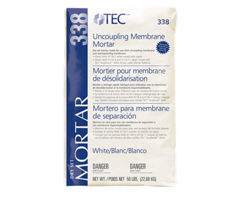 Uncoupling Membrane Mortar
337/338