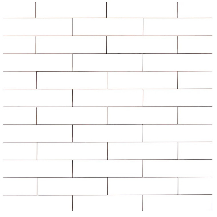 Ice White Matte 2x8 Ceramic Wall Tiles
