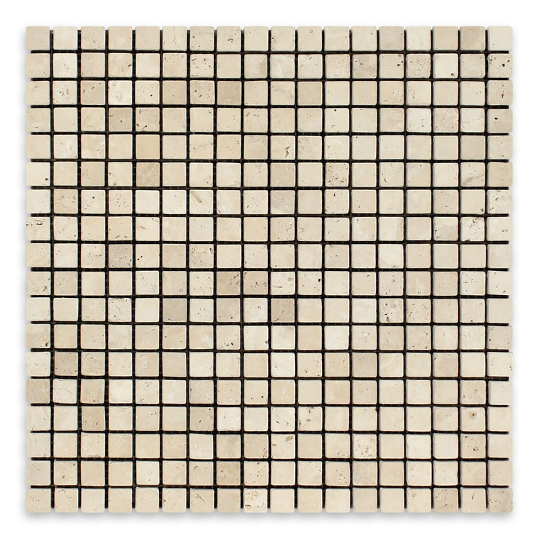Ivory Premium Travertine Square 5/8″ X 5/8″
Tumbled