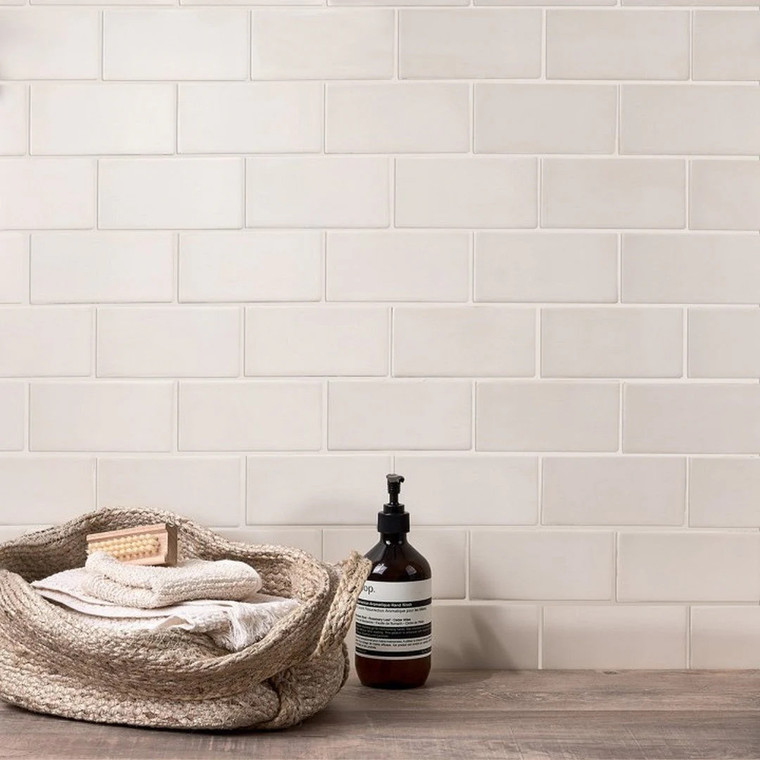 Maiolica Biscuit Gloss 4x10 Ceramic Wall Tile