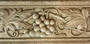FACES OF NATURE CREAM CAST "GRAPES" 6"X12" DECORATIVE TILES
