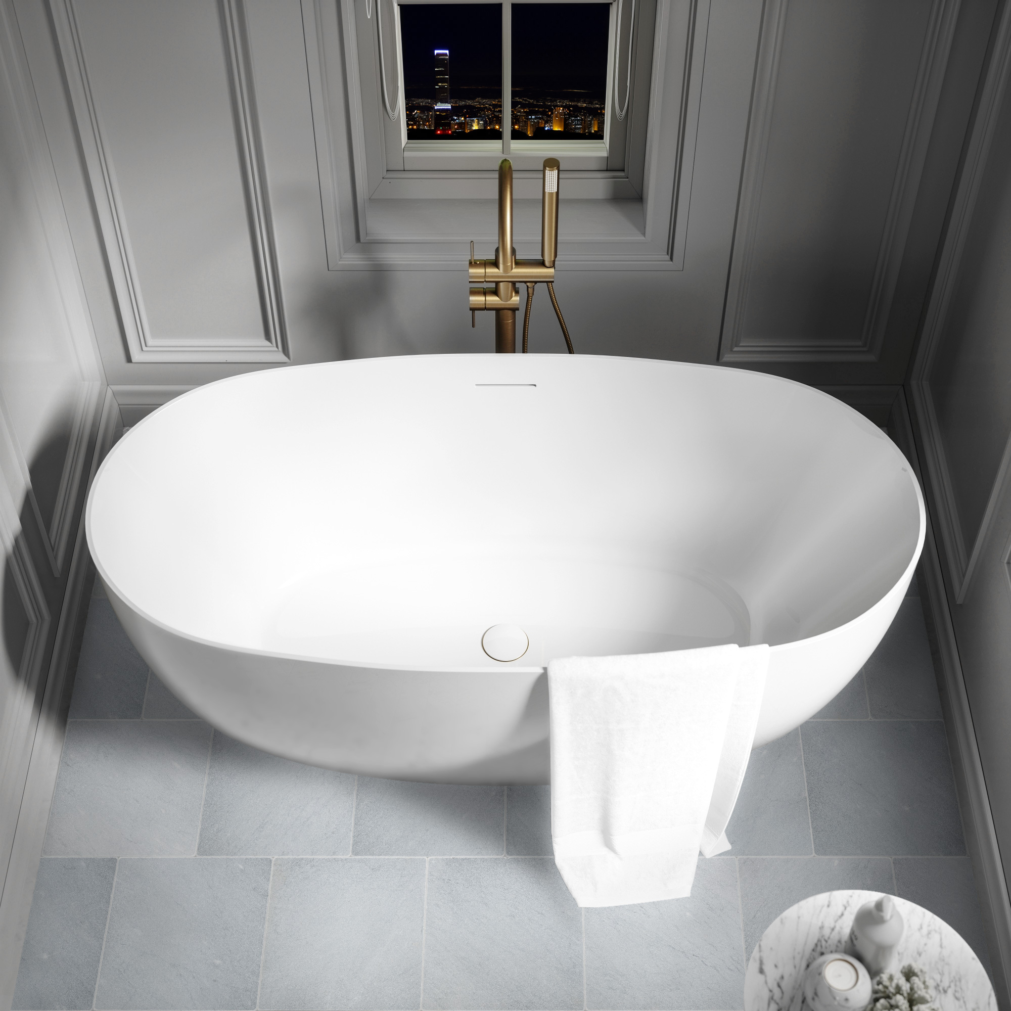 Bardiglio Imperiale Marble Tumbled Tiles