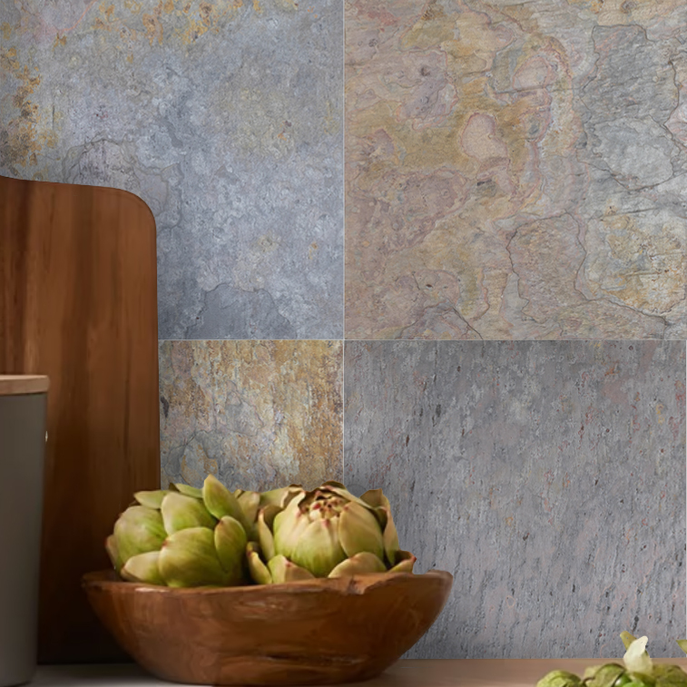 Indian Multi Color Slate Tiles