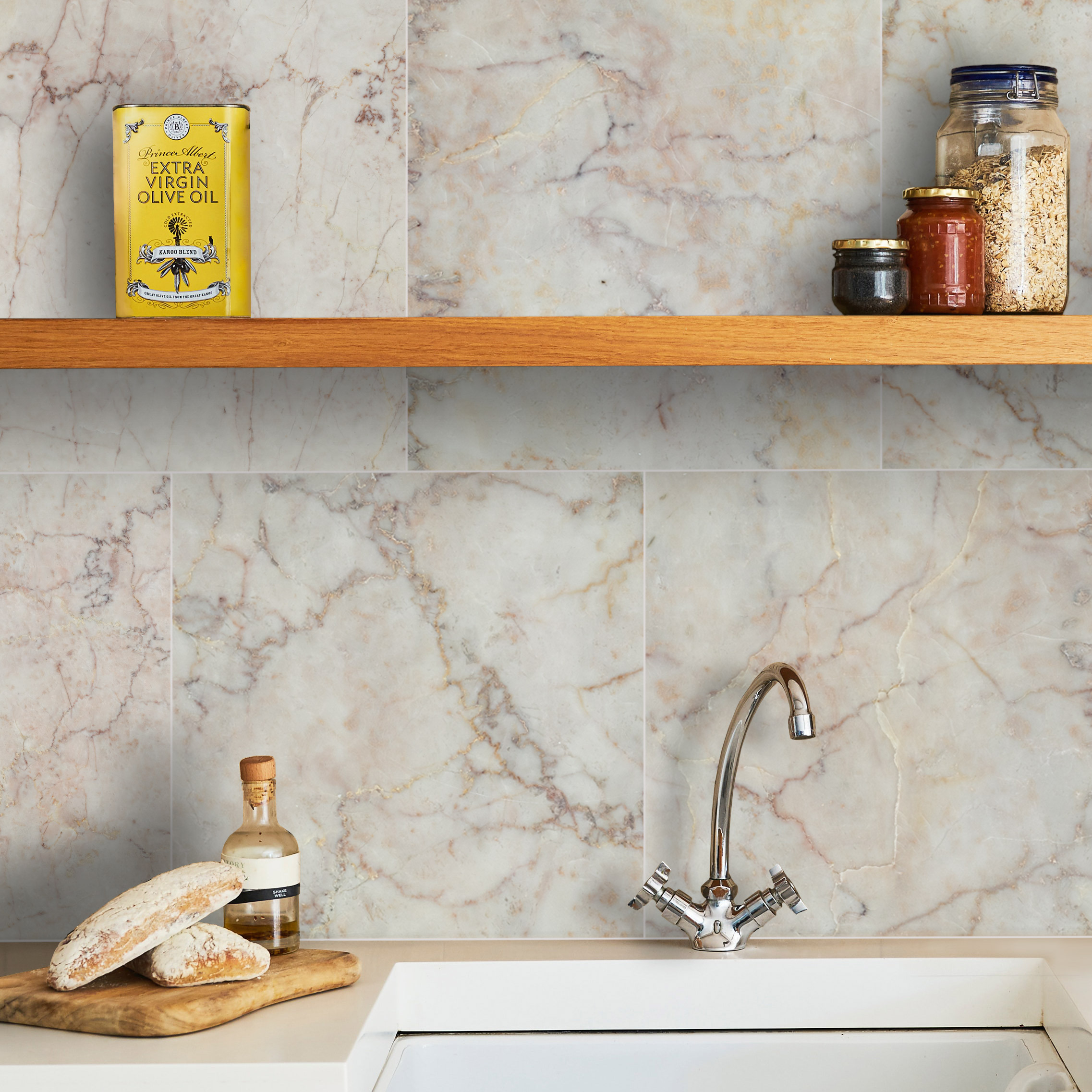 Cherry Blossom Marble Tiles