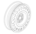 Genuine Vauxhall Mokka/ Mokka X (2012-2019) - 16" Bare Spare Wheel