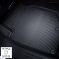 Genuine Vauxhall Mokka B - Set of Rubber Floor Mats For Petrol/ Diesel Versions