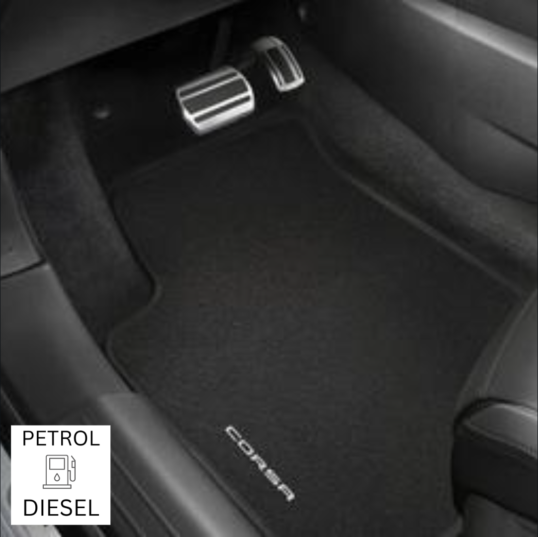 Genuine Vauxhall Corsa F (2023-Present) - Set Of Velour Carpet Floor Mats For Petrol/Diesel Versions