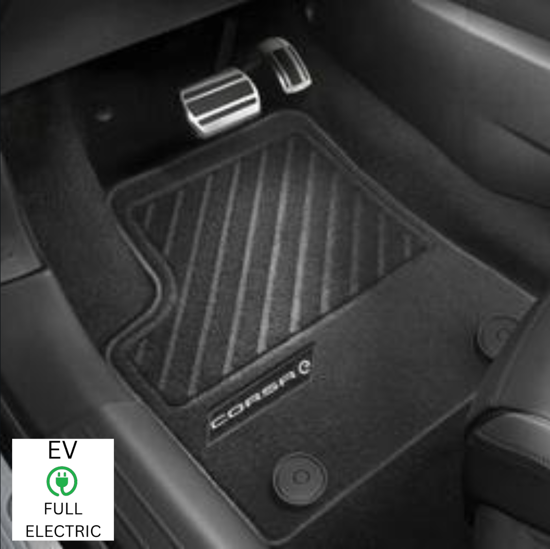 Genuine Electric Vauxhall Corsa F (2019-Now) - Set Of Economy Carpet Floor Mats - For Electric Engines