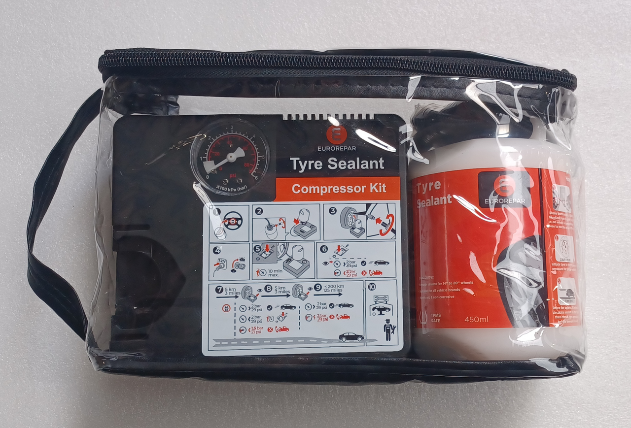 Genuine Eurorepar Tyre Compressor Kit All Models Of Car