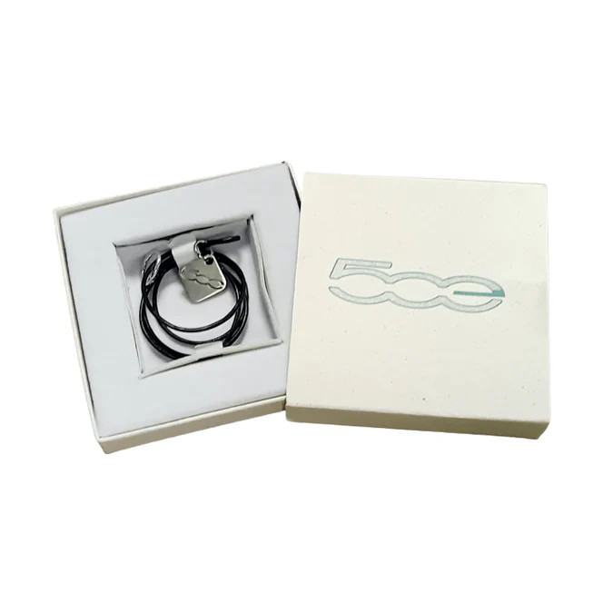 Genuine Fiat Cord Necklace With 500e Pendant