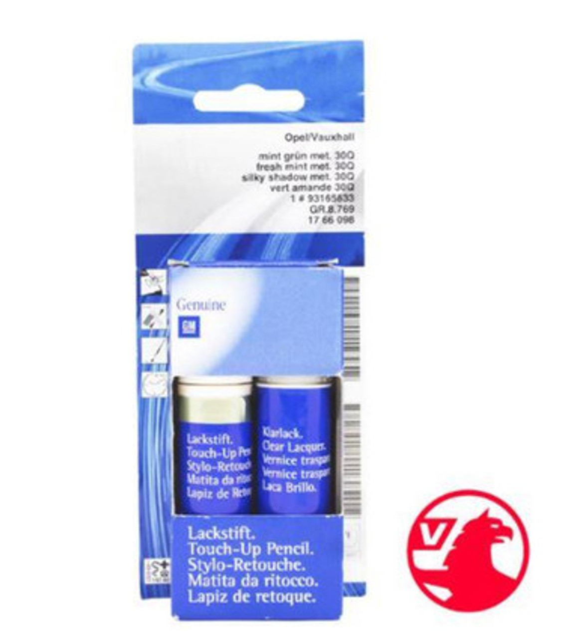 Genuine Vauxhall STEEL SILVER Touch-Up Paint Scratch Repair Pen 2