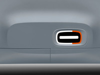Genuine Citroen AMI -  White & Orange Gel Stickers For Doors Genuine Citroen AMI -  White & Orange Gel Stickers For Doors