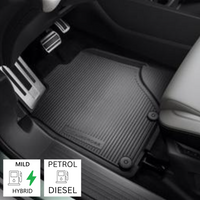 Genuine Citroen C5 Aircross 2nd Gen (2025+) - Set of Shaped Rubber Floor Mats For Mild Hybrid/ Petrol/ Diesel Versions