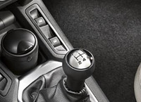 5-Speed Manual Gearbox Black Leather And Aluminum
