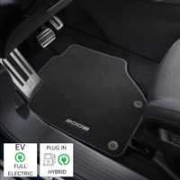 Genuine Peugeot 3008 3rd Gen - Set of Velour Carpet Mats For Electric/ Plug In Hybrid