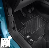 Genuine Vauxhall Combo Life C - Set Of Needle-pile Carpet Floor Mats Front & Rear For Petrol/Diesel Versions