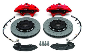 Camaro Front 6-Piston Brembo® Brake Upgrade System in Red Camaro Front 6-Piston Brembo® Brake Upgrade System in Red