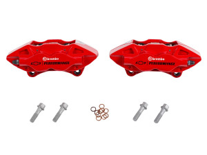 Camaro Rear 4-Piston Brembo® Brake Calipers In Red Camaro Rear 4-Piston Brembo® Brake Calipers In Red