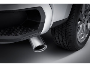 Exhaust Tip – Polished - 3.0L Diesel Dual Wall Angle Cut Exhaust Tip No Logo Exhaust Tip – Polished - 3.0L Diesel Dual Wall Angle Cut Exhaust Tip No Logo