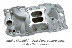 Intake Manifold – Oval-Port Square Bore Holley Carburetors Intake Manifold – Oval-Port Square Bore Holley Carburetors
