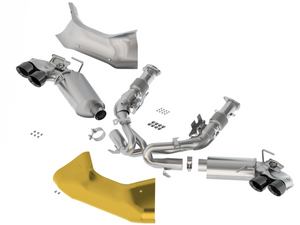 Corvette Cat-Back Dual-Mode Exhaust Upgrade System with Black PVD Coated Tips by Borla®
