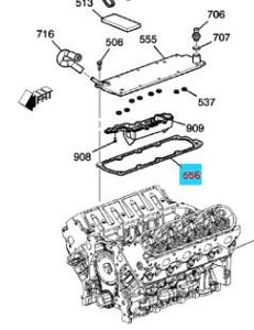 LS2 LS3 LS7 LS9 Gasket, Engine Block Cover -12610141 LS2 LS3 LS7 LS9 Gasket, Engine Block Cover -12610141