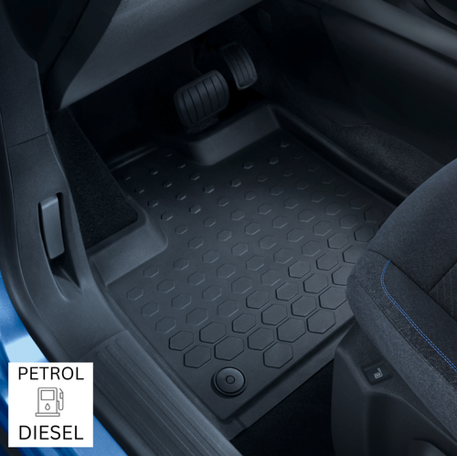 Genuine Fiat Dobló - Front Rubber Floor Mats For Petrol/Diesel Versions