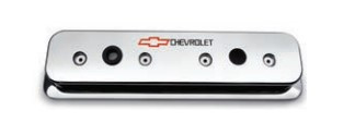 Chrome-Finish Aluminum Valve Covers - Center Bolt Design