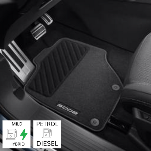 Genuine Peugeot 5008 3rd Gen - Set of Needle-pile Carpet Floor Mats For Petrol/Diesel/Mild Hybrid Versions